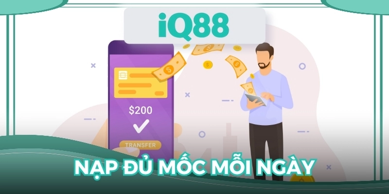 Nạp đủ mốc mỗi ngày, cuối tháng rinh combo thưởng đến 9999K